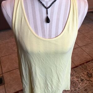 SOFT YELLOW Tank Worn Once if Ever